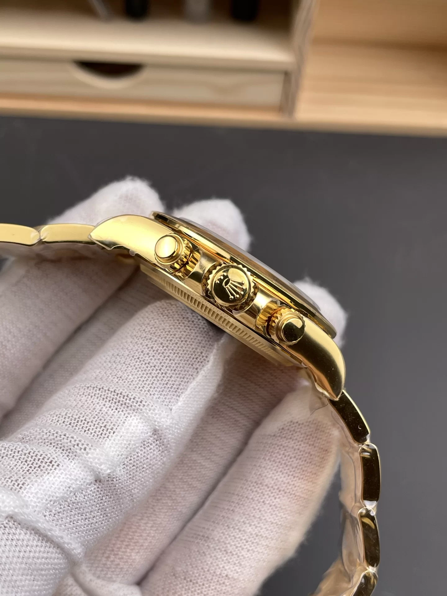 GYL Rolex Cosmograph Daytona 40mm Champagne Dial Yellow Gold (126508) 11 Super Clone – DD4131 Movement-GYL-GaiYalun