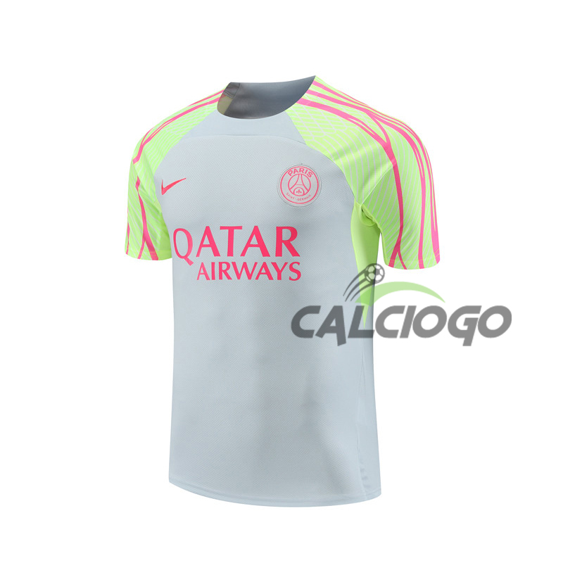 Tuta Maillot Paris PSG Grigio Jersey 2023-2024
