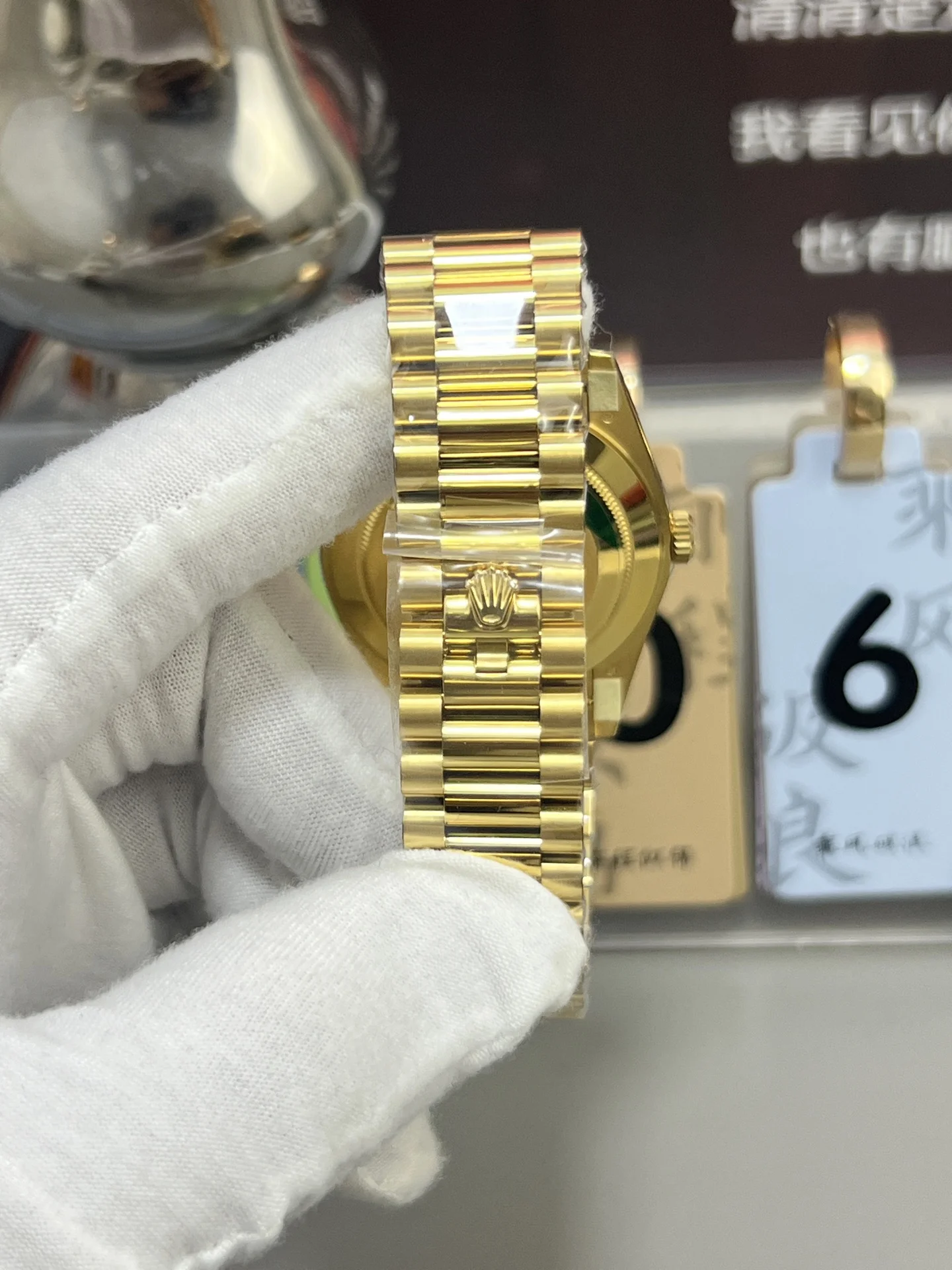 GYL Rolex Day-Date 40 Yellow Gold Green Roman Dial (228238) V2 11 Super Clone – DD3255 Movement-GYL-GaiYalun