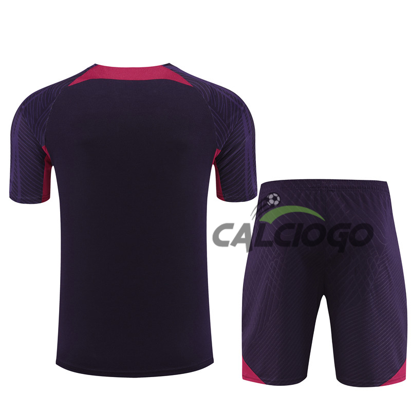Kit Gara Paris PSG Blu Viola Jersey 2023-2024  