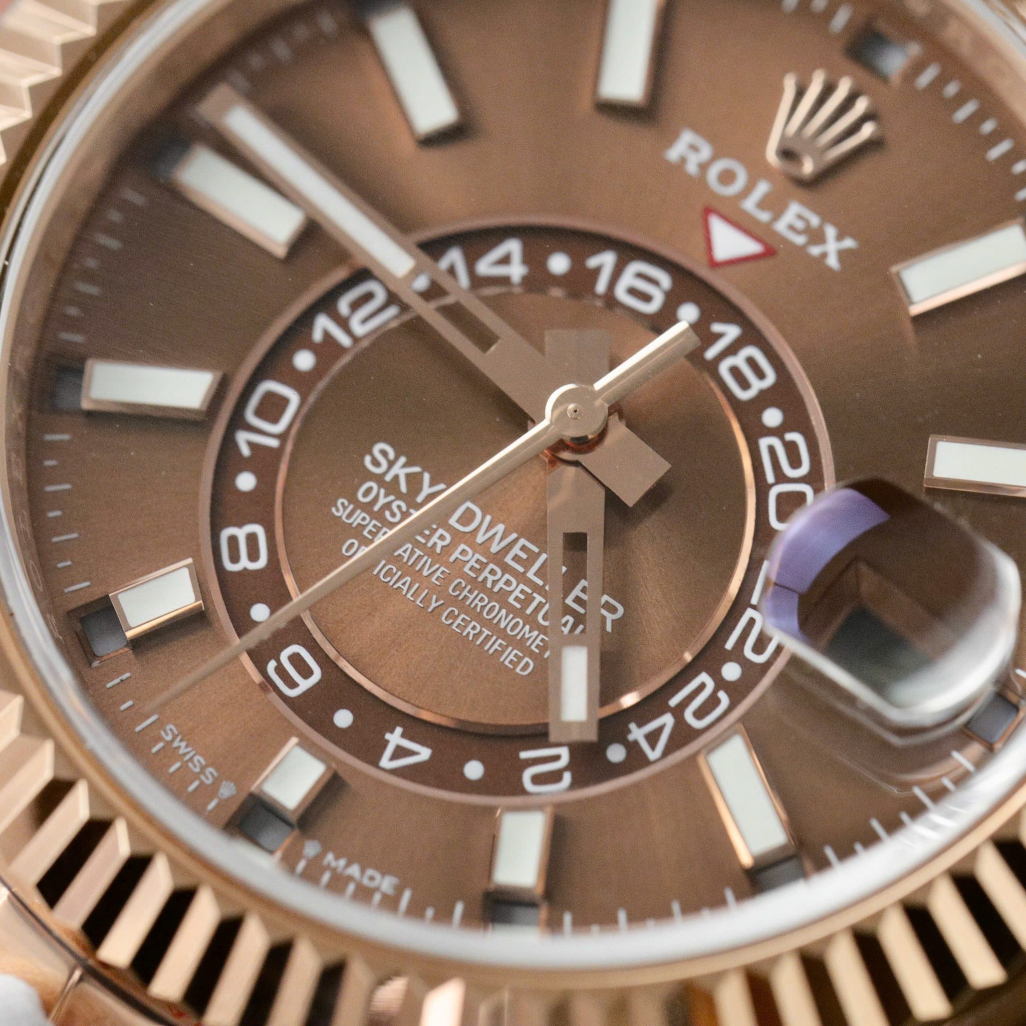 GYL Rolex Sky-Dweller 336935-0006 Rose Gold Chocolate Dial Jubilee Bracelet Best Replica 42mm-GYL-GaiYalun