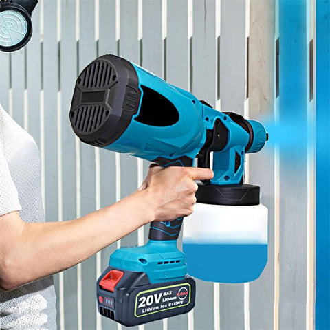 The 600-watt powerful paint sprayer is designed with three sprays, vertical and circular, for precise spraying, perfect for tables, chairs, fences, cars, interior walls and more.