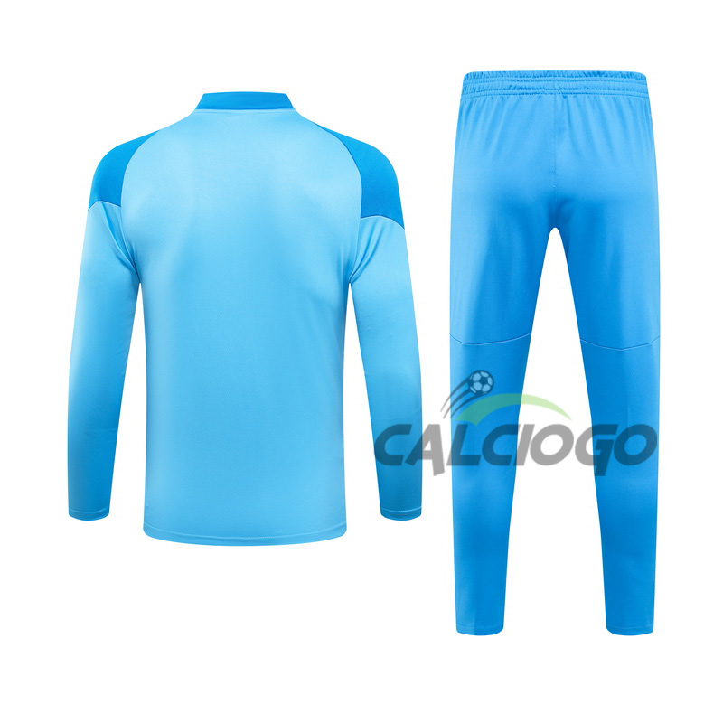 Tuta Calcio Manchester City Felpa Azzurro 2023-2024