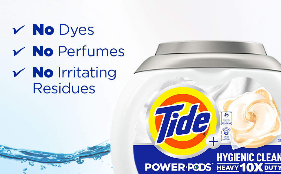 No Dyes, No Perfumes, No Irritating Residues