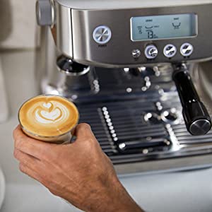 Making espresso has never been easier than with the Barista Pro's Intuitive Interface. Breville