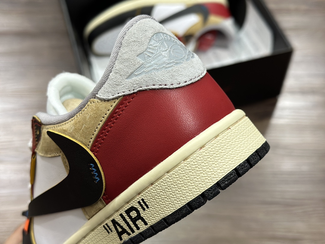 Customized Travis Scott x OFF-WHITE x Union x Air Jordan 1 Low