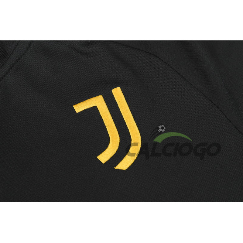 Tuta Juventus Felpa Zips Nero 2023-2024