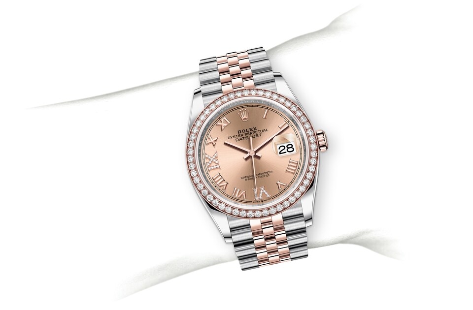 Rolex Datejust in Oystersteel and gold, m126281rbr-0015 | Europe Watch Company