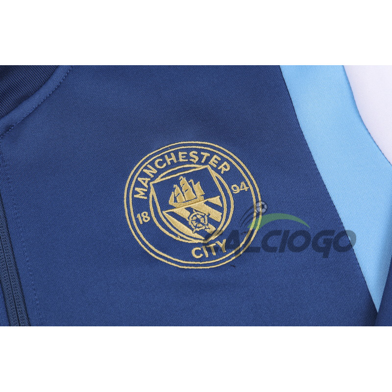 Tuta Calcio Manchester City Felpa Blu 2023-2024