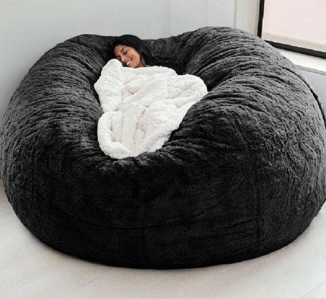 Huge Lazy Bean Bag Sofa Lounge Chair Sleepable and Recliner Home