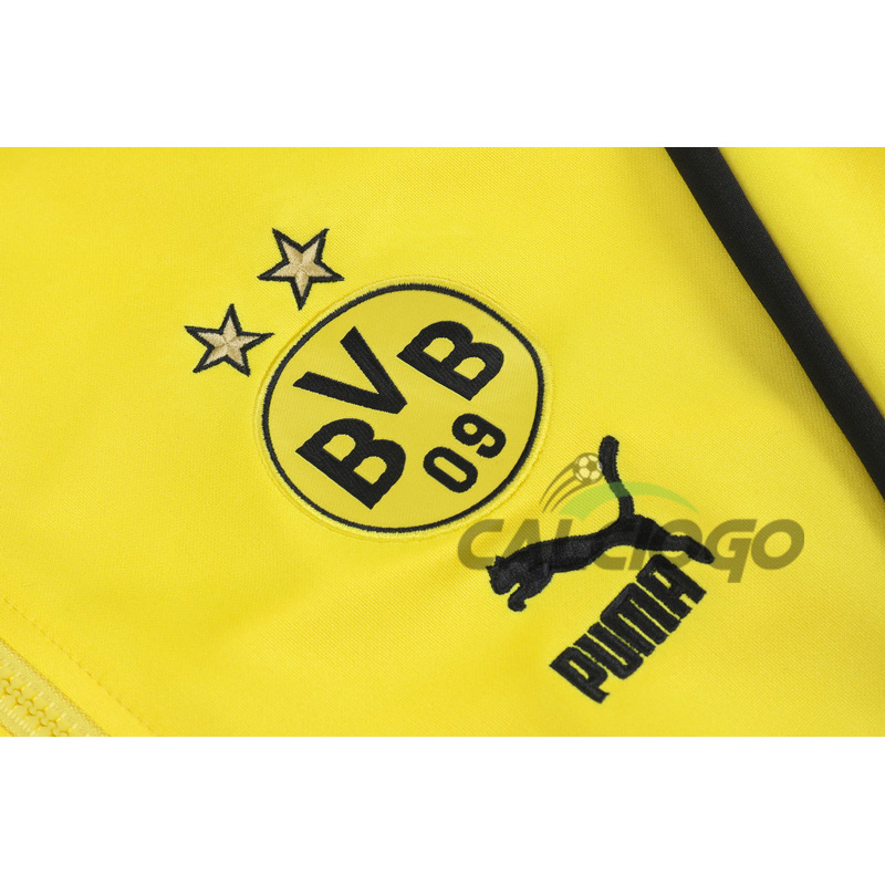 Tuta Calcio Dortmund Felpa Zips Giallo 2023-2024