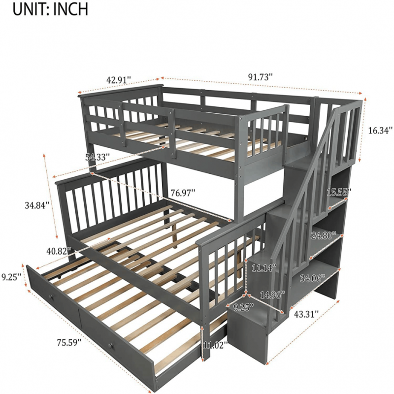 weekend-sale-twin-over-full-bunk-bed-with-drawer4-storage-and-guard-rail