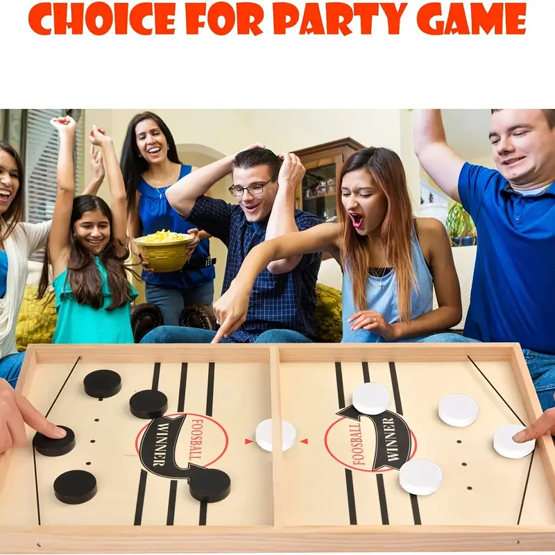 slingshot board games for adult and kids super winner sling puck foosball board game slingshot table hockey party game bouncing chess hockey game christmas halloween thanksgiving gift details 8