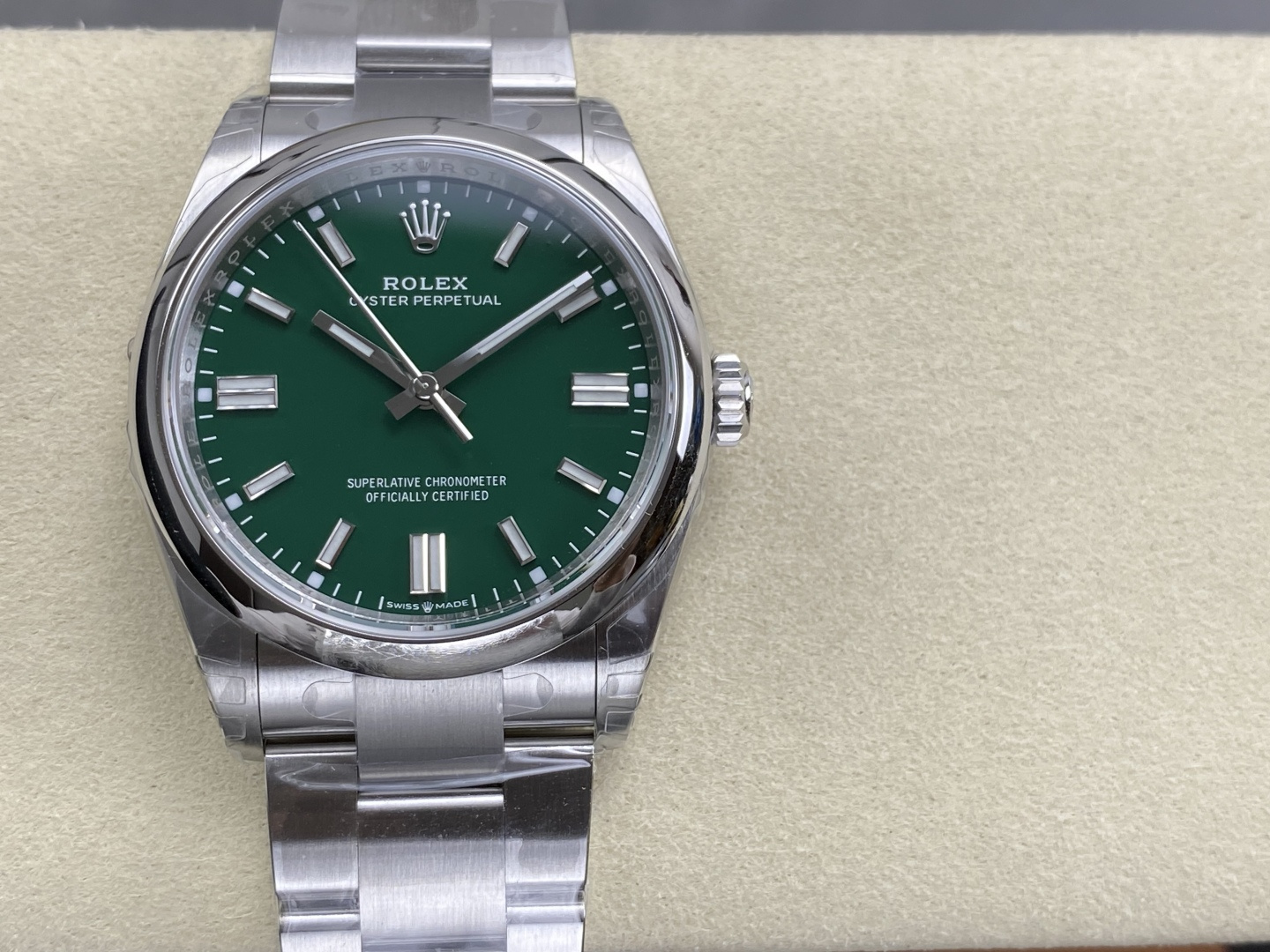 GYL Rolex Oyster Perpetual 41 124300-0005 Green Dial Best Replica VS Factory-GYL-GaiYalun
