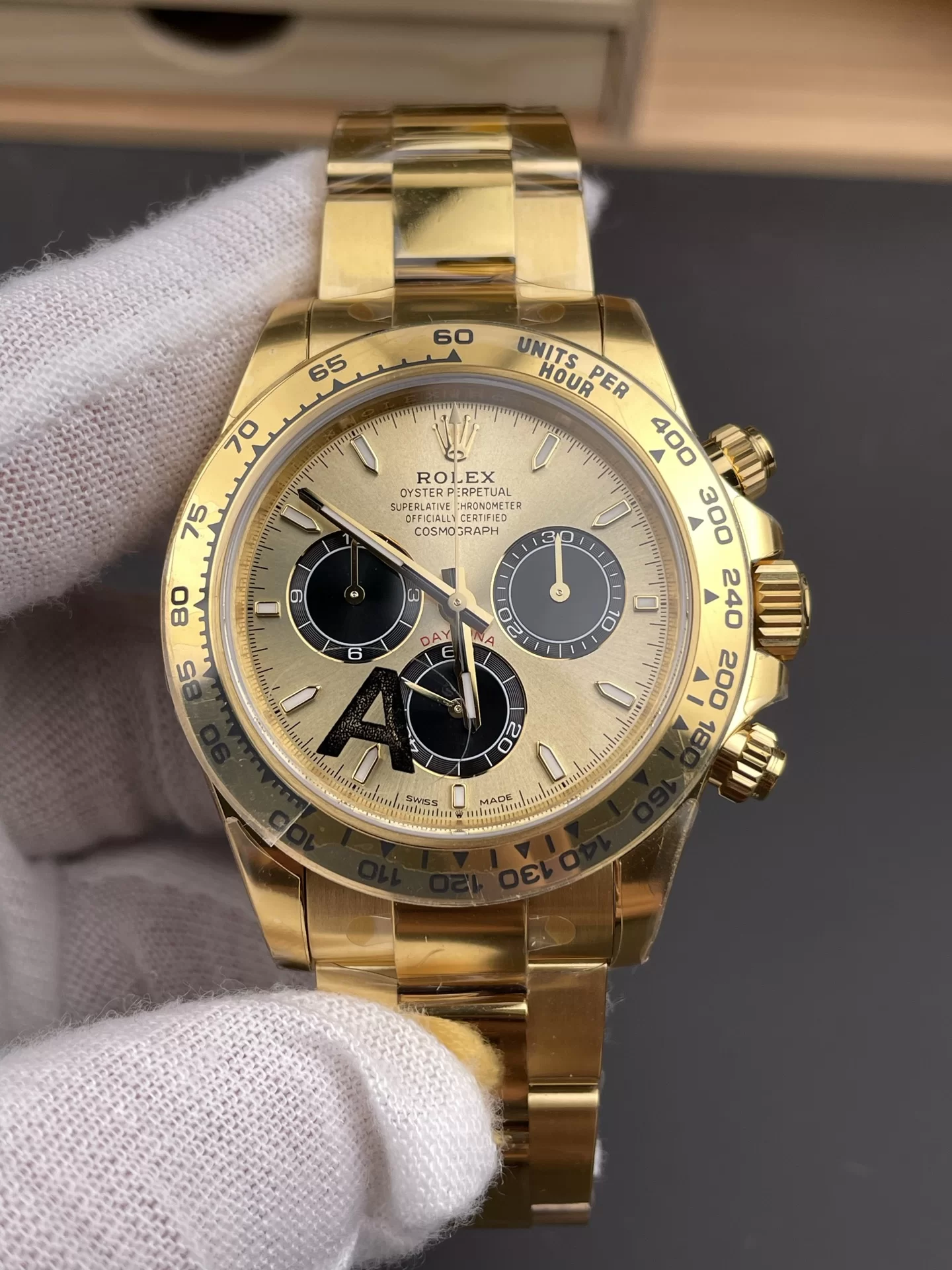 GYL Rolex Cosmograph Daytona 40mm Champagne Dial Yellow Gold (126508) 11 Super Clone – DD4131 Movement-GYL-GaiYalun