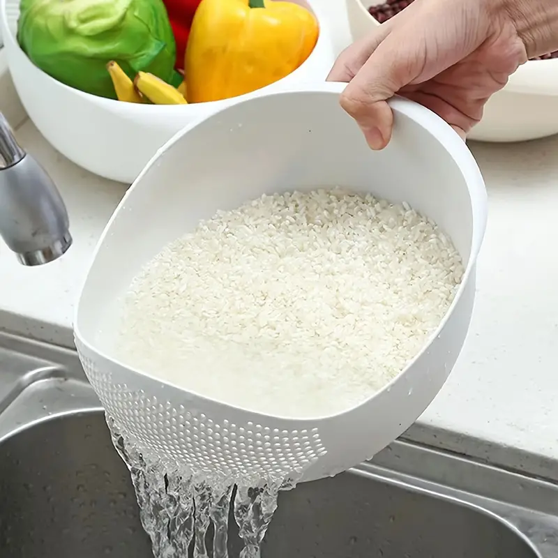 1pc 2pcs 3pcs multi functional kitchen washing basket basin drain water wash rice perfect for cleaning vegetables and fruits and more with convenient features ideal for various uses and users kitchen accessories details 1