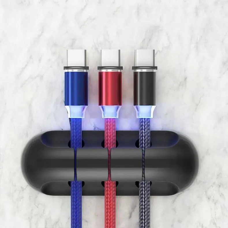 1pc 1 3 5 7 holes multi functional cable organizer for wire slot usb cable fixing hub life tools details 2