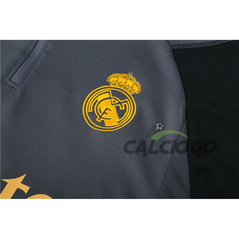Tuta Calcio Real Madrid Felpa Grigio 2023-2024