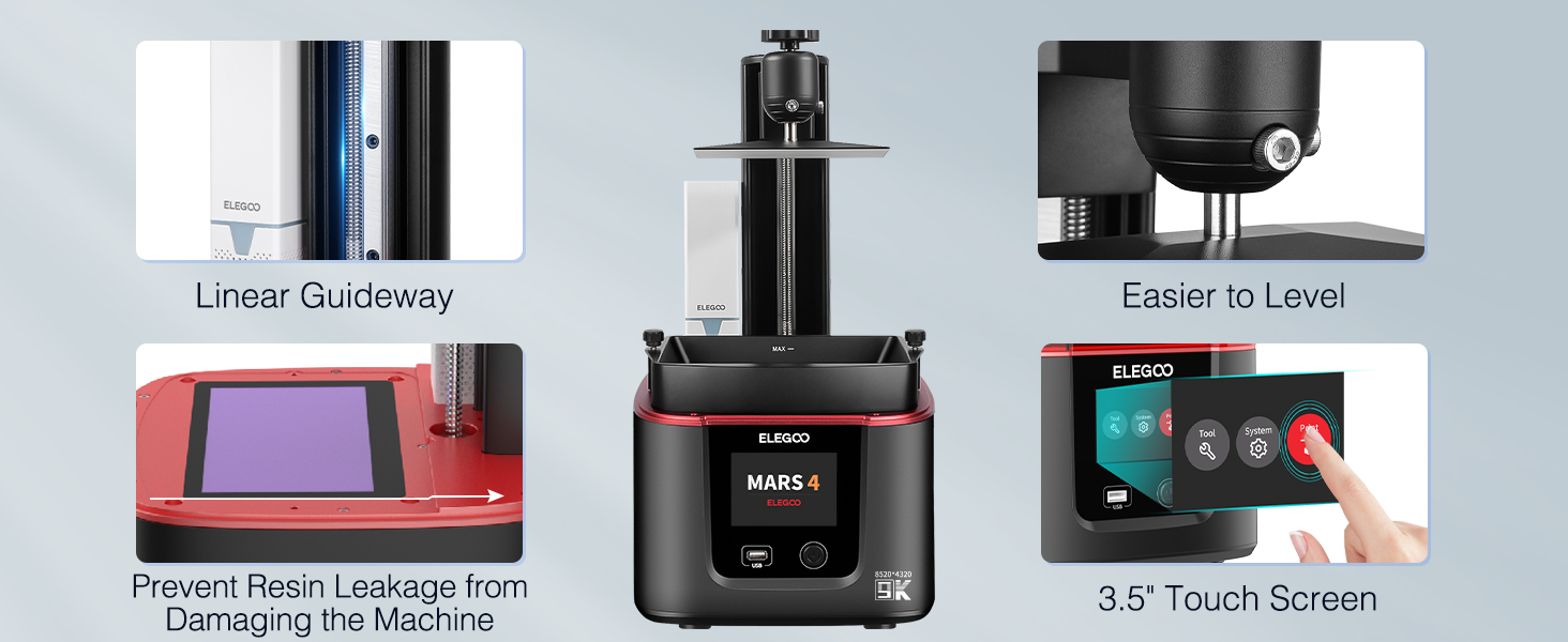 elegoo mars 4 resin 3d printer