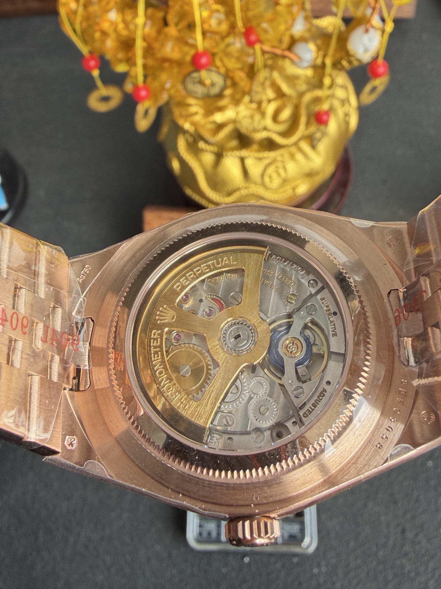 GYL Rolex Land-Dweller 127385TBR-0003 Rose Gold White Honeycomb-motif Diamond-set Dial Best Replica BPF 40mm-GYL-GaiYalun