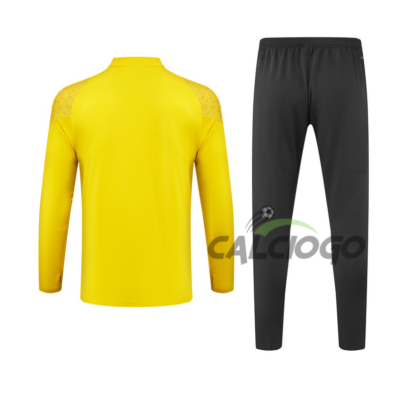 Tuta Calcio Dortmund Felpa Zips Giallo 2023-2024