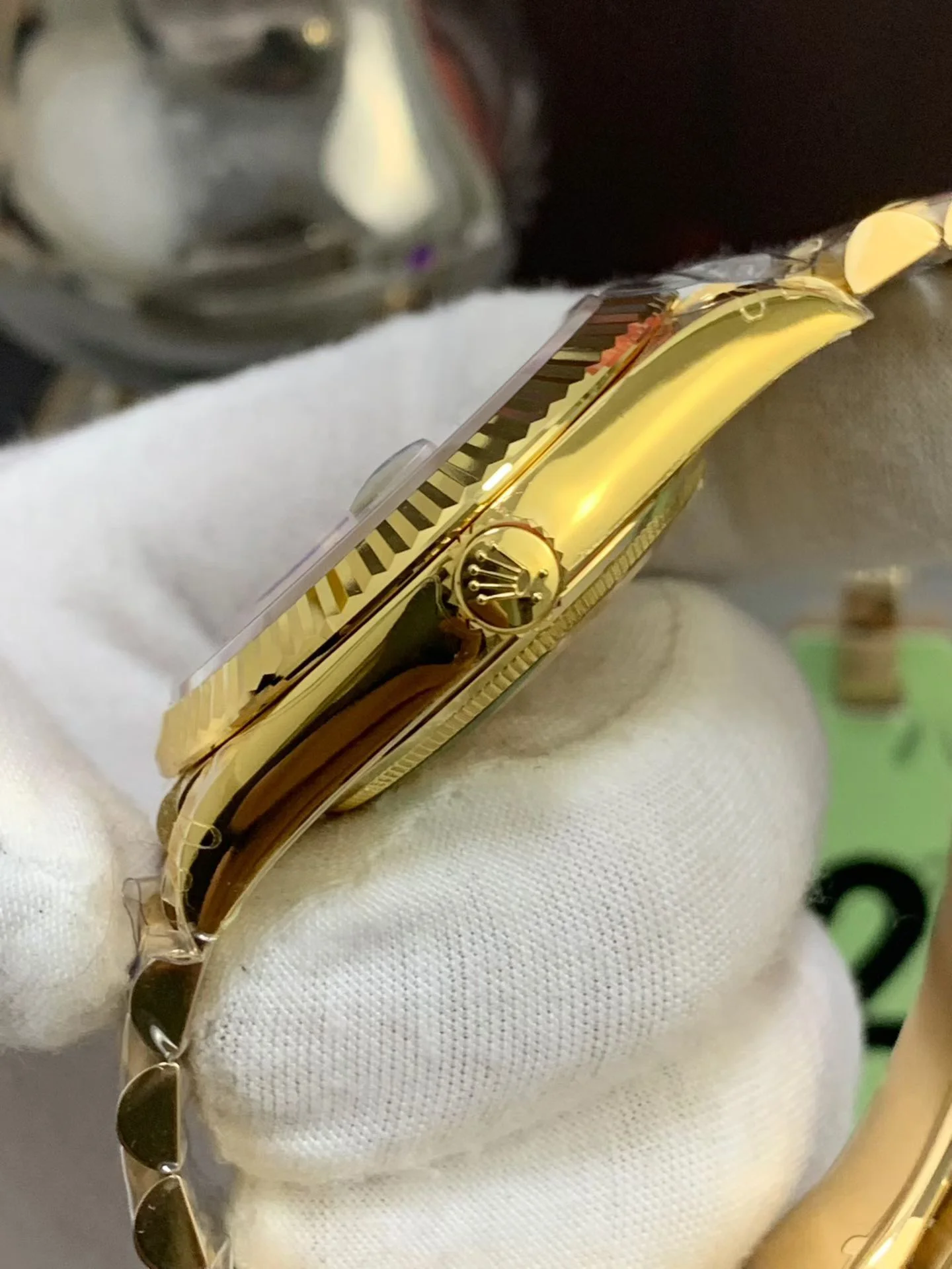 GYL Rolex Day-Date 40 Yellow Gold White Baguette Diamond Dial (228238) V2 11 Super Clone – DD3255 Movement-GYL-GaiYalun