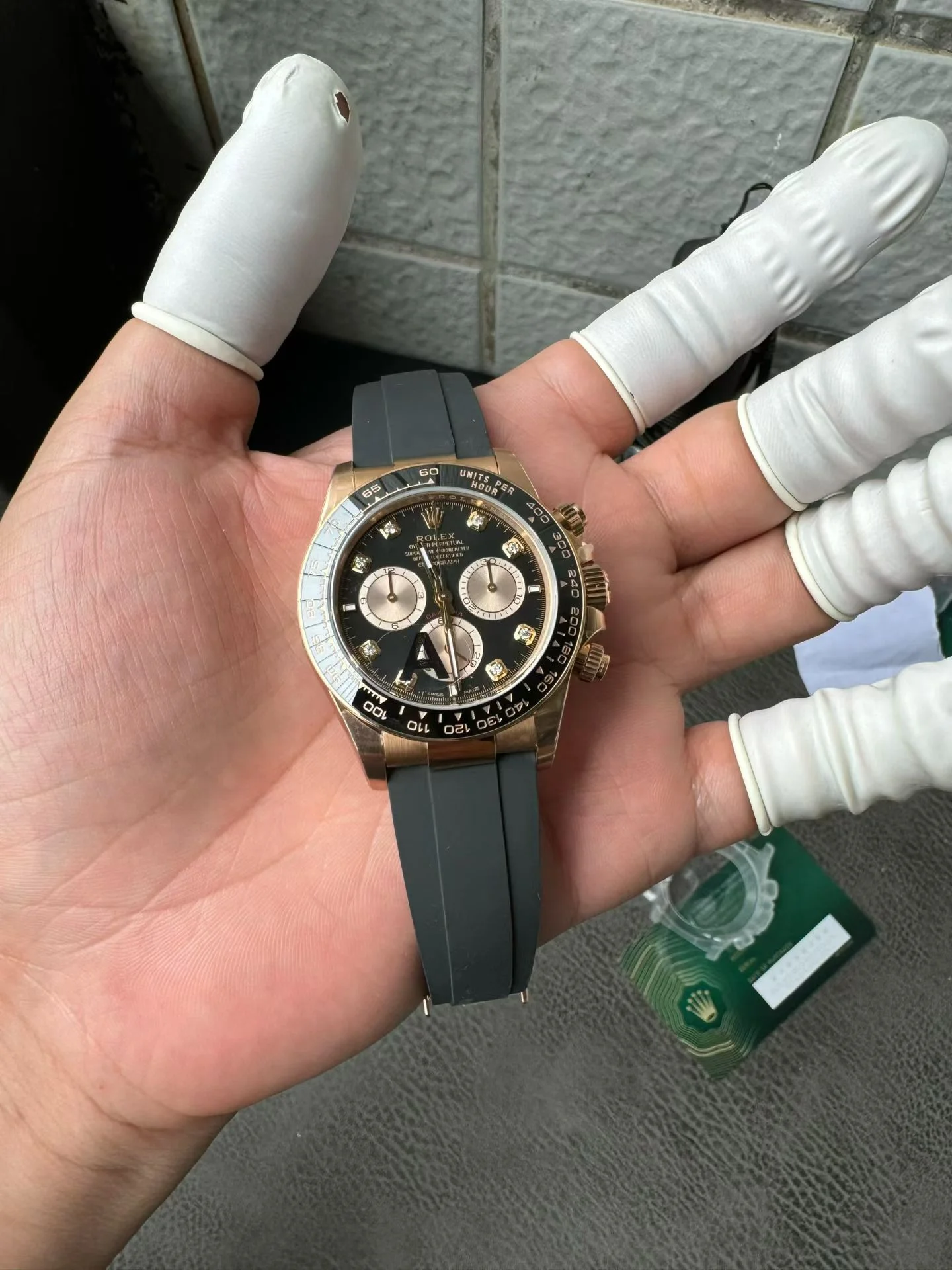 GYL Rolex Cosmograph Daytona “Black Diamond” Everose Gold Rubeer Strap(126515LN) 11 Super Clone – DD4131 Movement-GYL-GaiYalun