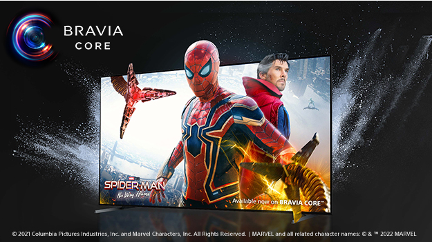 Enjoy included movies with BRAVIA CORE