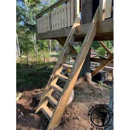 The SIX Rivers Treehouse Ladder Plan #246535