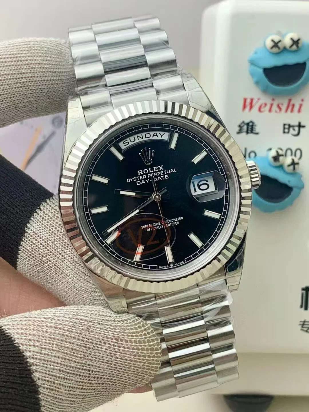 GYL Rolex Day-Date 40 White Gold Black Dial (228239) V2 11 Super Clone – DD3255 Movement-GYL-GaiYalun