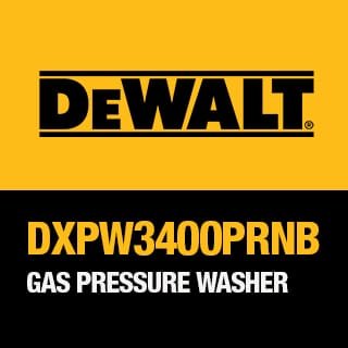 The DEWALT PRESSUREADY DXPW3400PRNB: 3800 PSI at 2.5 GPM