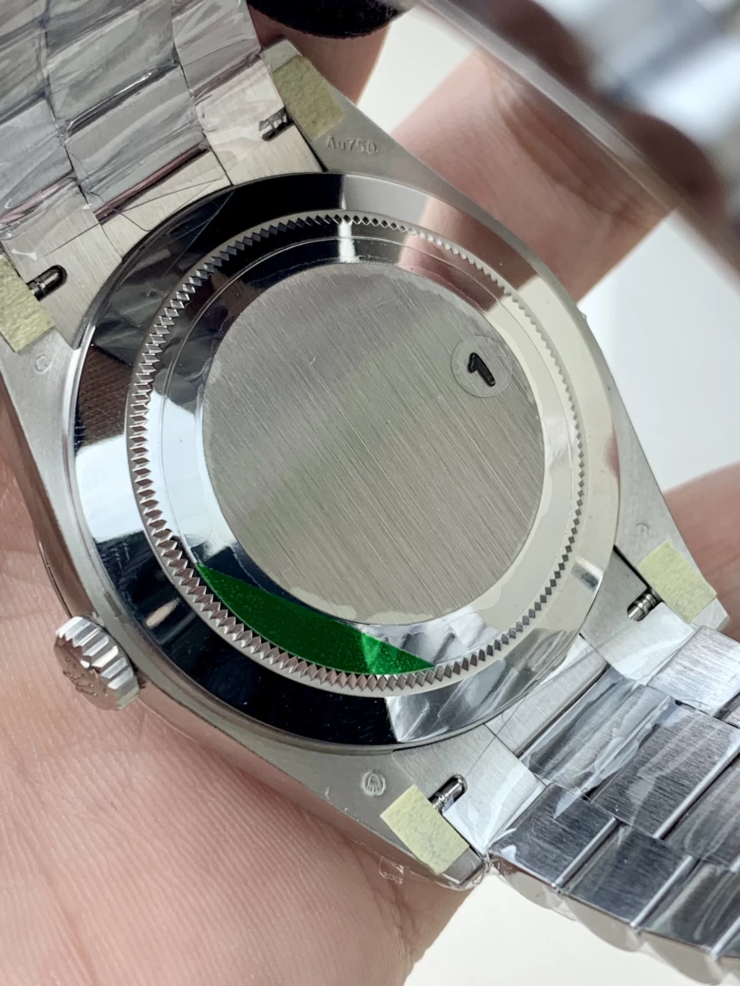 GYL Rolex Day-Date 40mm White Gold Olive Green Sunburst Roman Dial Fluted Bezel President Bracelet (228239) 11 Super Clone – DD3255 Movement-GYL-GaiYalun
