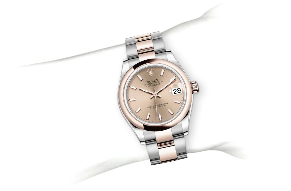 Rolex Datejust in Everose Rolesor - combination of Oystersteel and Everose gold M278241-0009 at J. Licht & Sons Rolex Boutique