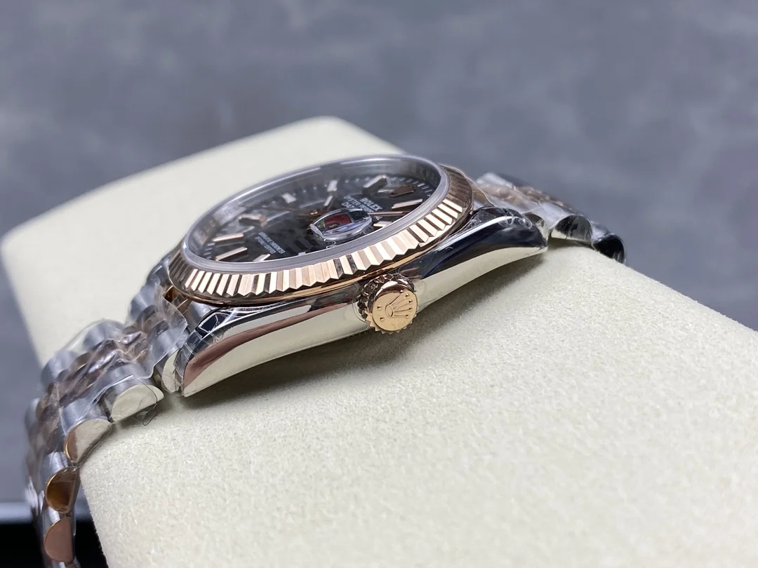 GYL Rolex Datejust 36mm Slate Grey Fluted Motif Dial Fluted Bezel Two-Tone Rose Gold Jubilee Bracelet (126231) 11 Super Clone – DD3235 Movement-GYL-GaiYalun