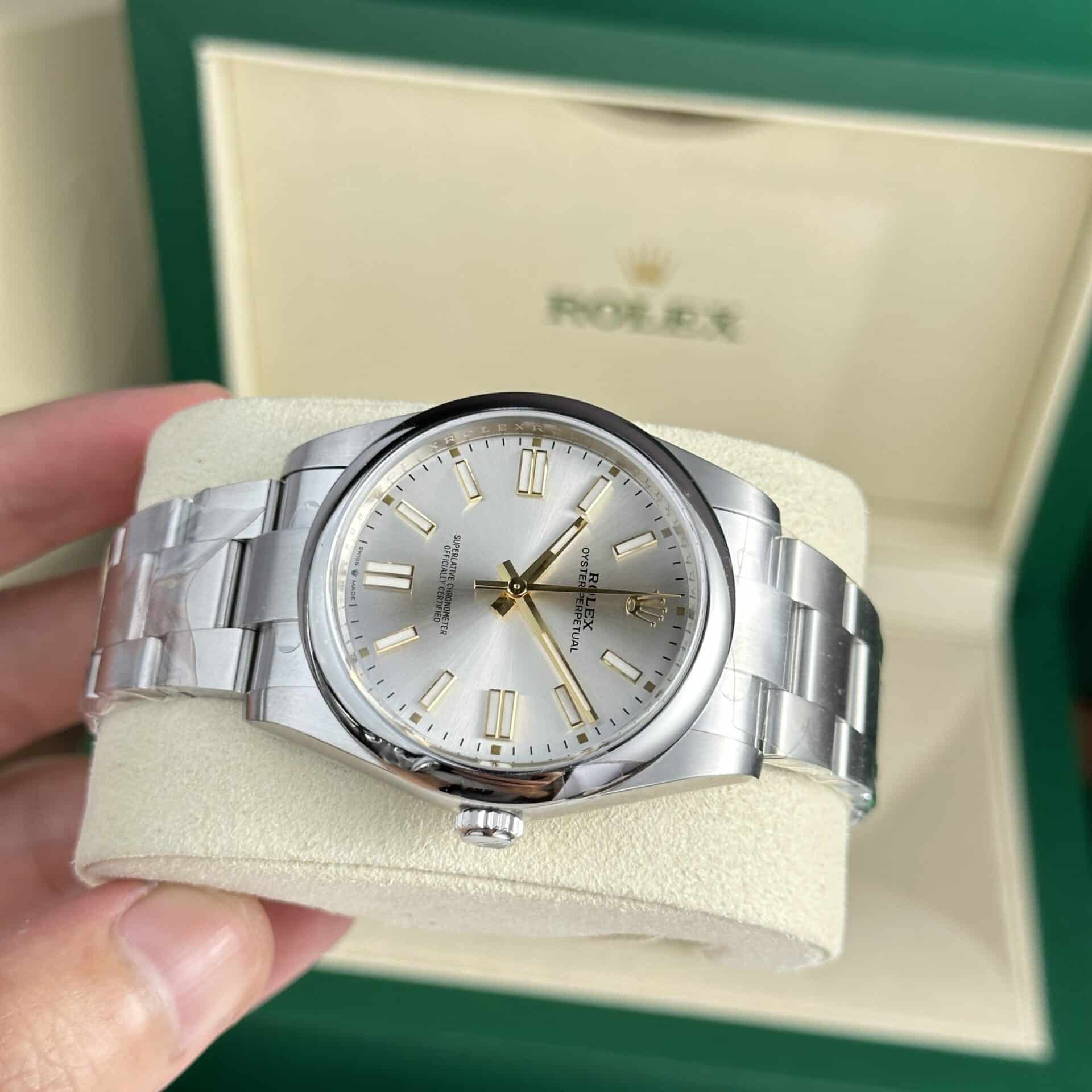 GYL Rolex Oyster Perpetual 41 124300-0001 Silver Dial Best Quality Replica Clean Factory-GYL-GaiYalun