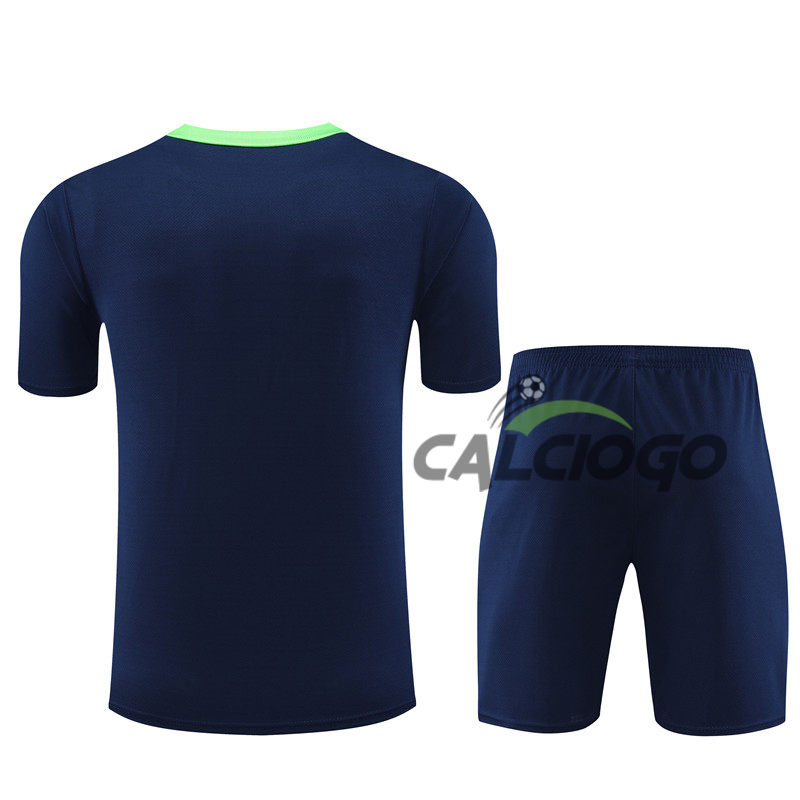 Kit Maglia Brazil Blu Jersey Pantaloncini 2024-2025