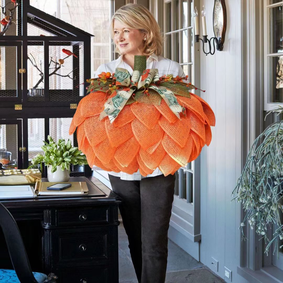 🔥Last Day 50% OFF🔥Farmhouse Pumpkin Wreath For Front Door