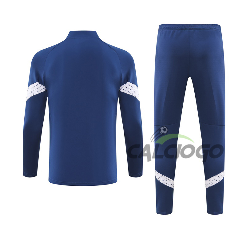 Tuta Calcio Marsiglia OM Felpa Zips Blu 2023-2024