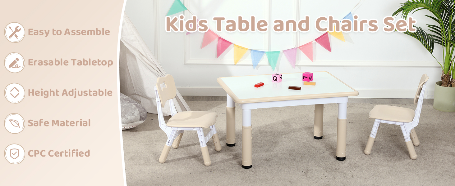 kids table and chairs