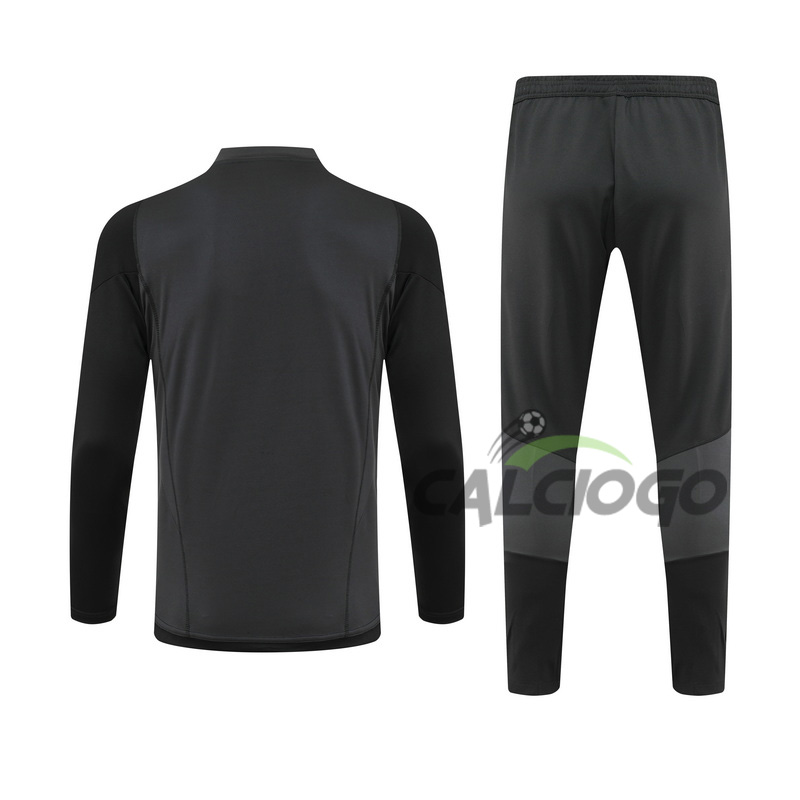 Tuta Real Madrid Felpa Zips Grigio Top 2023-2024