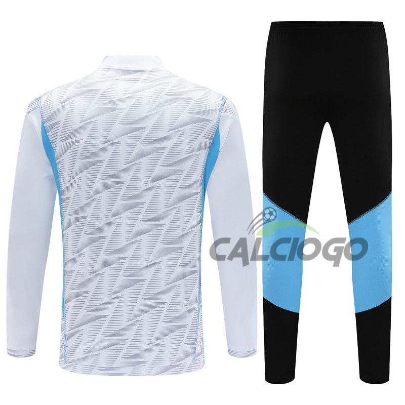 Tuta Calcio Argentina Felpa Zips Bianco 2023-2024