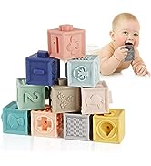 Mini Tudou Baby Blocks Soft Building Blocks Baby Toys Teethers Toy Educational Squeeze Play with ...