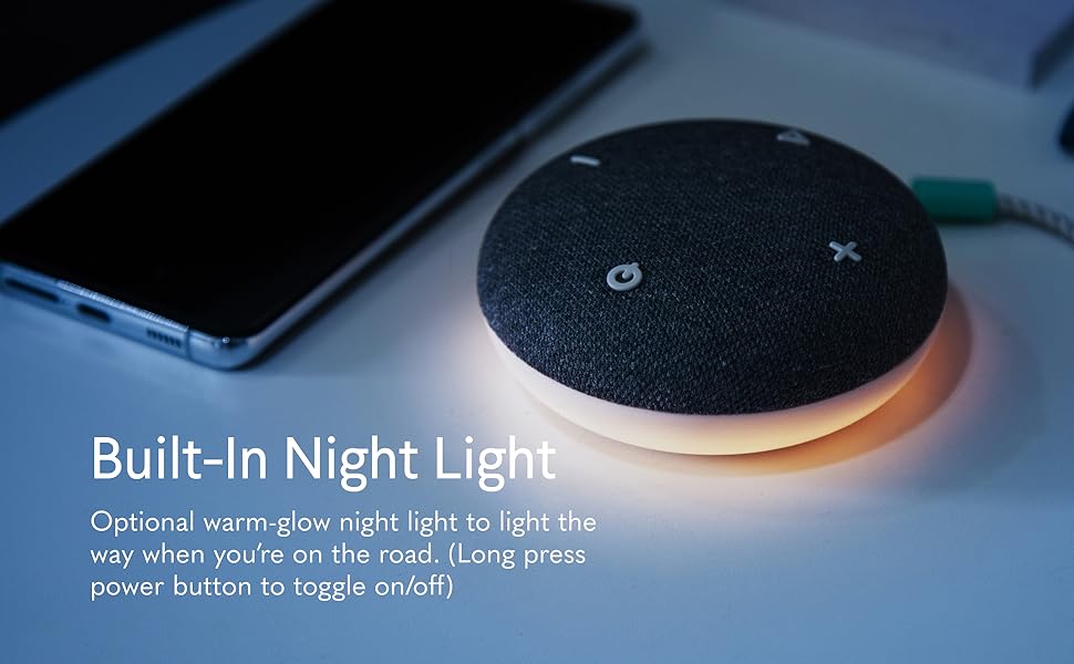 Optional night light to light the way.