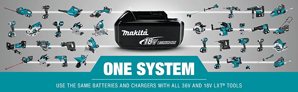 one system use same batteries and charger for 18v 36v LXT tools series options collection