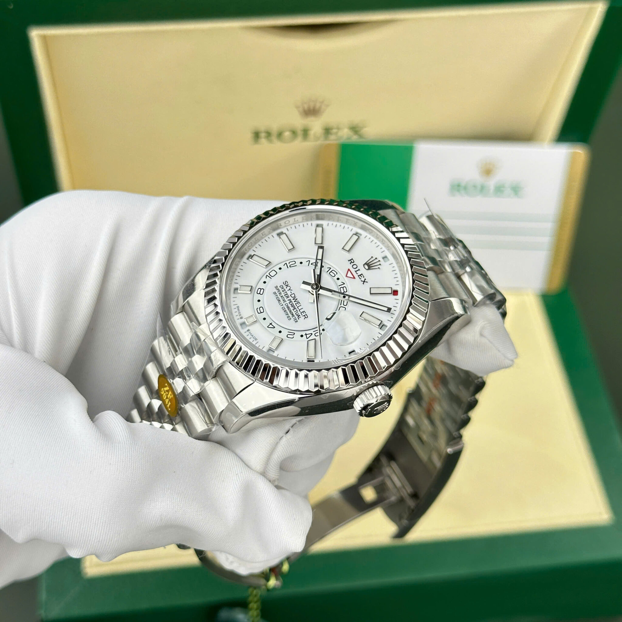 GYL Rolex Sky-Dweller 326934 White Dial Jubilee Bracelet Best Replica ZF 42mm-GYL-GaiYalun