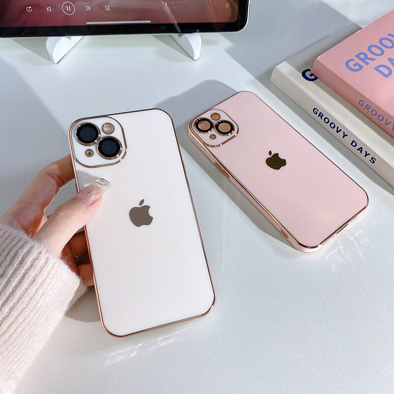 Electroplated Liquid Silicone Phone Case For iPhone Series