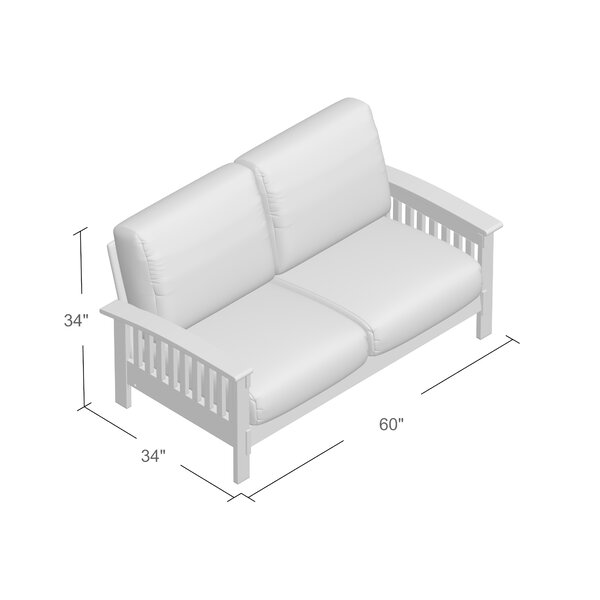 Conte 60'' Square Arm Loveseat
