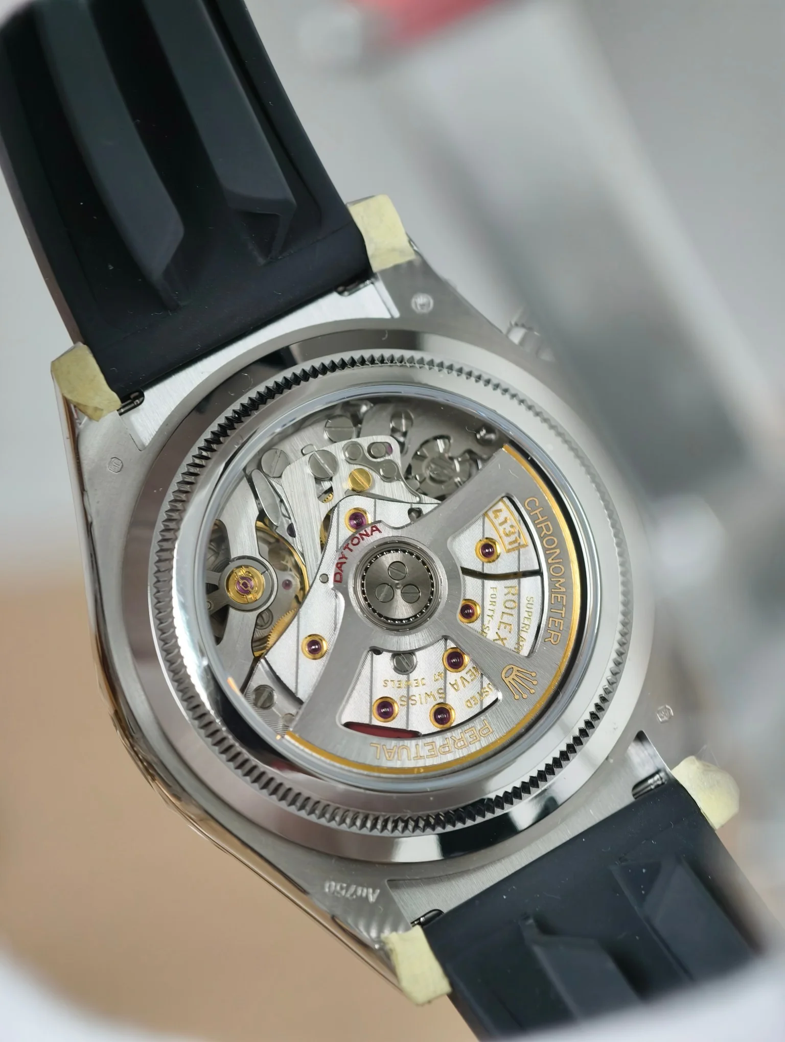 GYL Rolex Daytona 40mm White Gold Meteorite Dial Rubber Strap (126519LN) 11 Super Clone – DD4131 Movement-GYL-GaiYalun