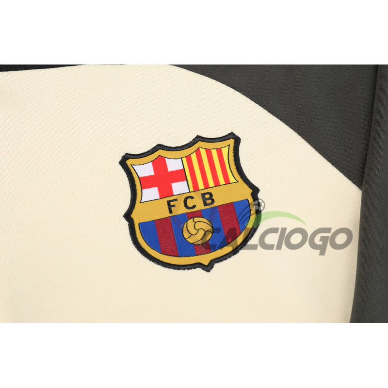 Tuta FC Barcellona Felpa Zips Top Pantaloni 2023-2024