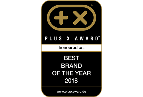 Plus X Award - Best brand of the year 2018